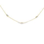 Marquise Illusion Station Necklace