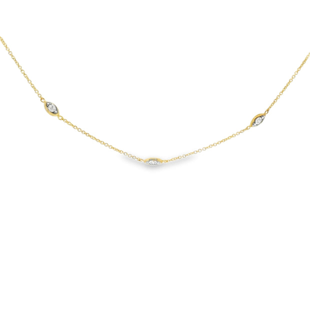 Marquise Illusion Station Necklace