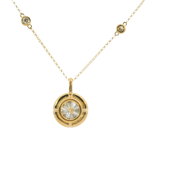 Diamond Halo Pendant (6.01 CT)