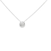 Diamond Pave Disc Pendant