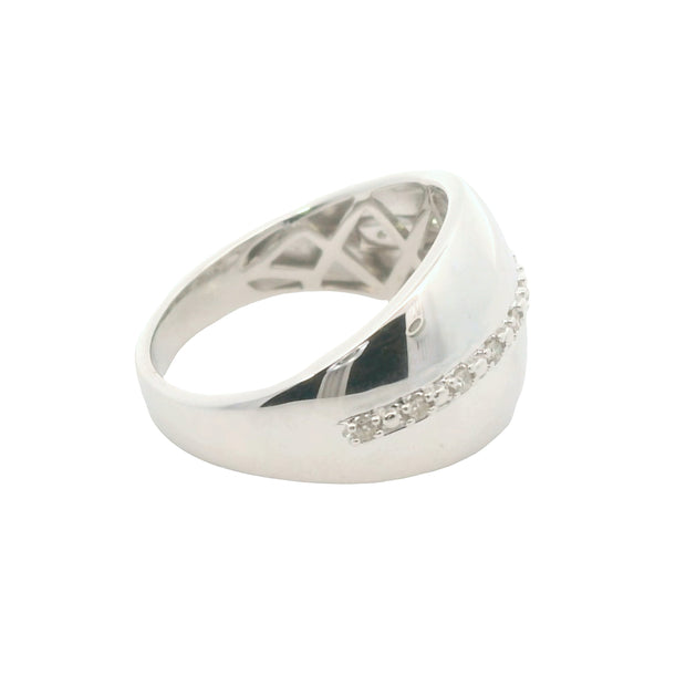 Dome Ring with Diamond Accent