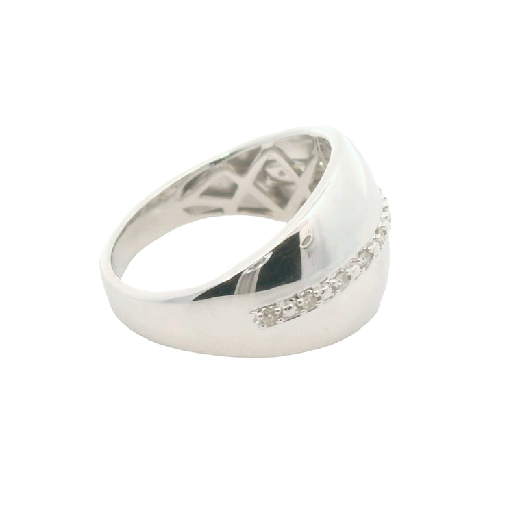 Dome Ring with Diamond Accent