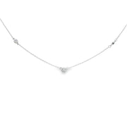 Diamond Bezel Station Necklace