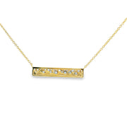 Scatter Diamond Bar Pendant