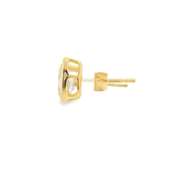 Bezel Set Lab Grown Diamond Solitaires