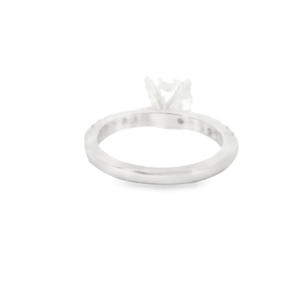 2 Carat Round Lab Grown Engagement Ring