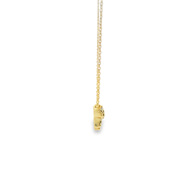 Diamond Pave Bow Pendant