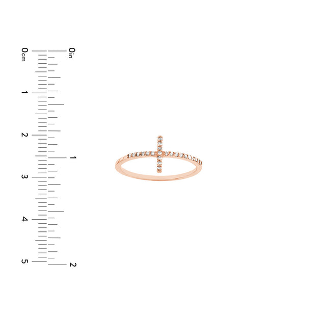 Horizontal Diamond Cross Ring
