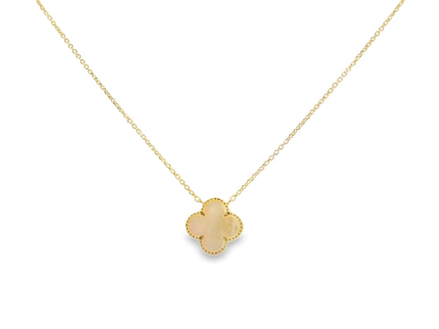 Mother Of Pearl Clover Pendant