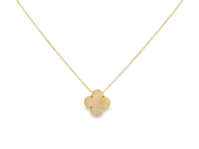 Mother Of Pearl Clover Pendant