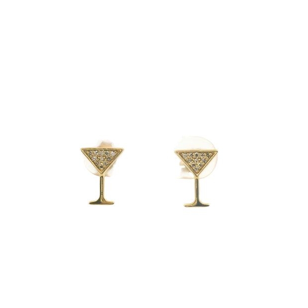 Martini Glass Studs
