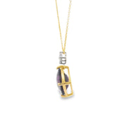 Amethyst and Diamond Pendant