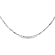 Diamond Tennis and Paperclip Necklace