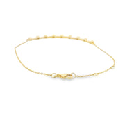 Diamond Bar Bracelet on Cable Chain
