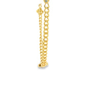 Cuban Necklace With Diamond Clovers