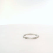 White Gold Prong Set Diamond Band