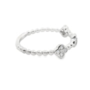 Diamond Pave Clover Ring