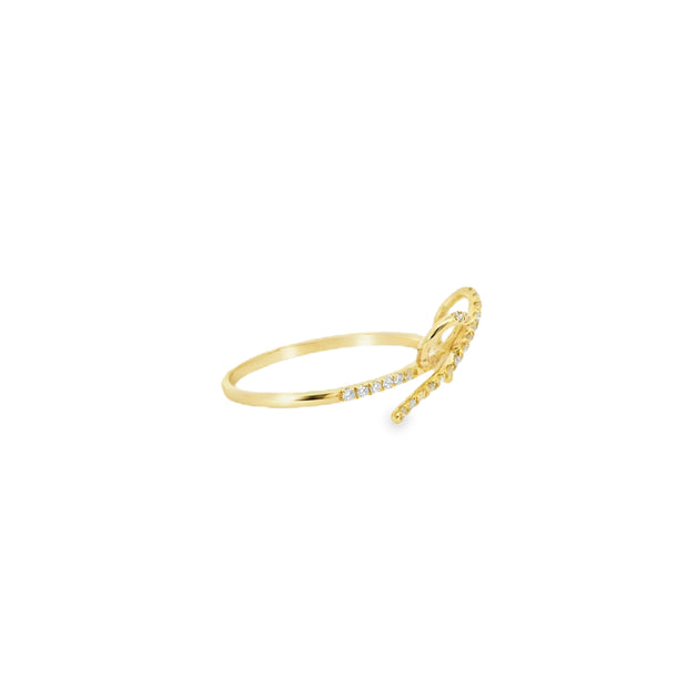 Diamond Pave Bow Ring