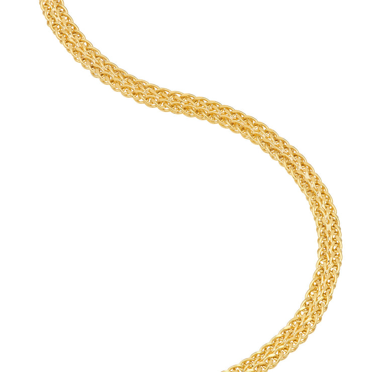 Double Row Hollow Wheat Chain Bracelet