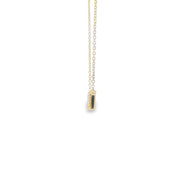 Diamond Scatter Pave Bar Pendant