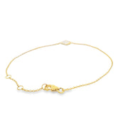 Diamond Clover Charm Bracelet