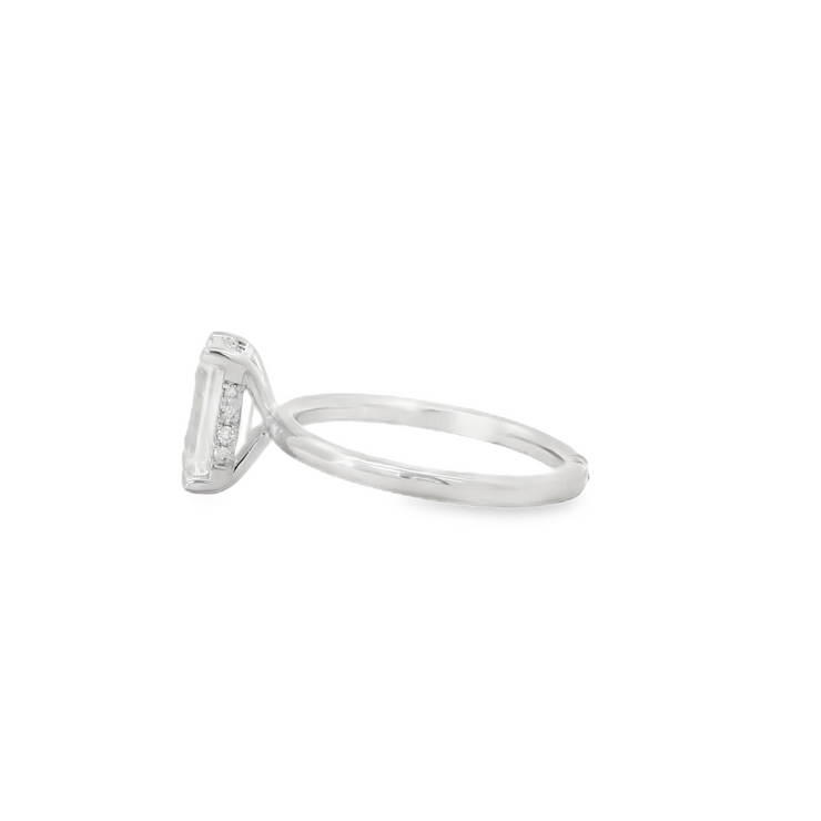 Emerald Cut Lab Grown Engagement Ring