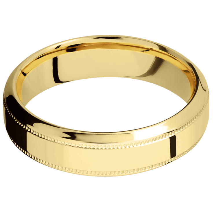 14K Yellow Gold + Polish , Polish Finish