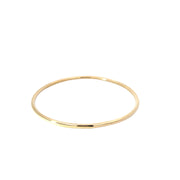 Yellow Gold Tube Bangle Bracelet