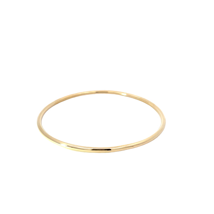Yellow Gold Tube Bangle Bracelet