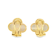Mother Of Pearl Clover Earrings