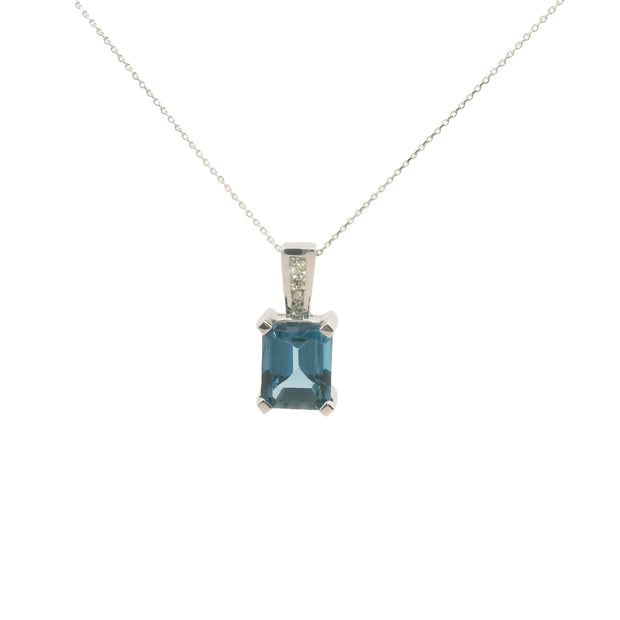 Blue Topaz Pendant