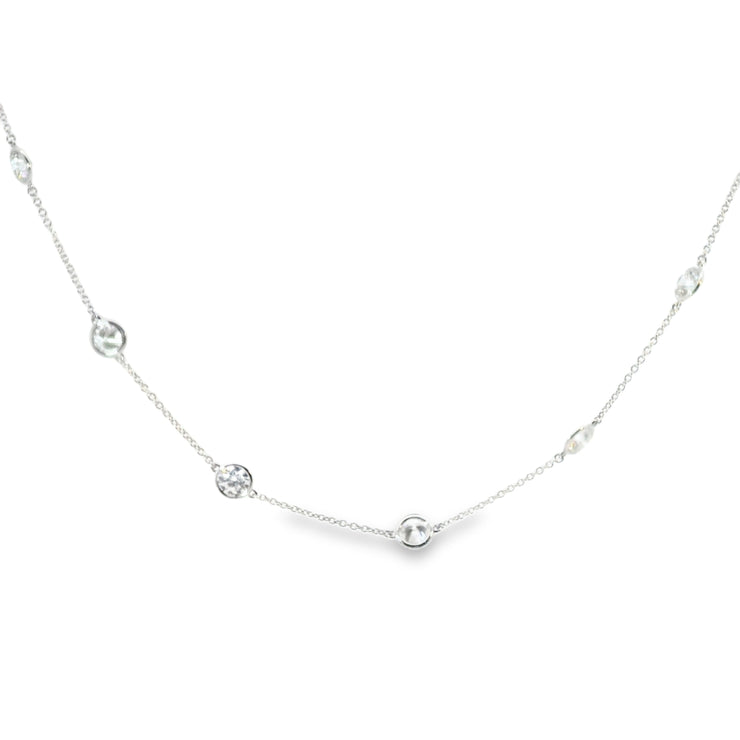 Lab Grown Diamond Station Necklace