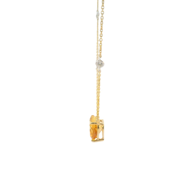 Citrine Heart Pendant
