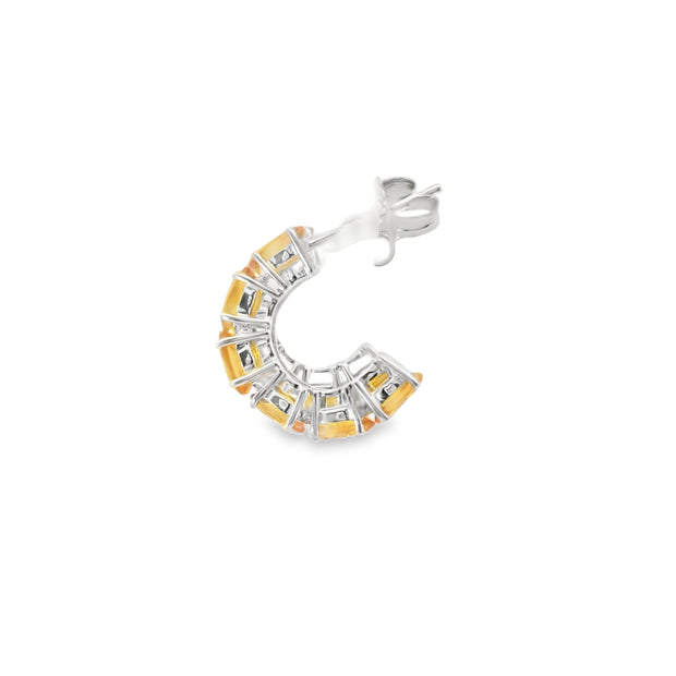 Citrine Hoops