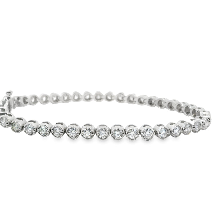 Diamond Bezel Set Tennis Bracelet