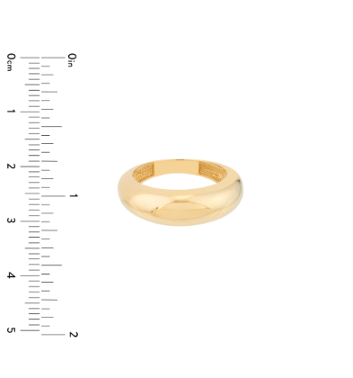 Yellow Gold Wide Domed Band