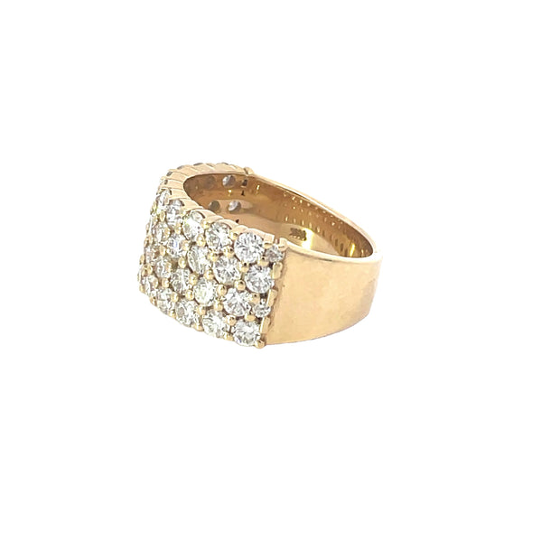 Yellow Gold Multi Band Diamond Ring