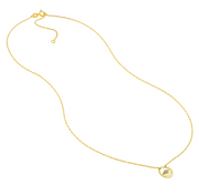 Petite Yellow Gold Wave Necklace