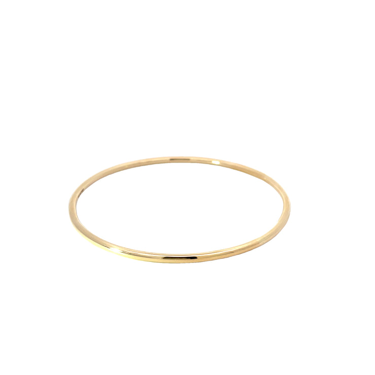 Yellow Gold Tube Bangle Bracelet