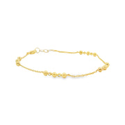 Diamond Beaded Station Bracelet