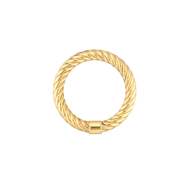 Twisted Rope Tube Ring