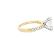 2 Carat Emerald Cut Lab Grown Engagement Ring