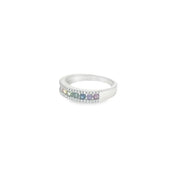 Multicolor Sapphire and Diamonds Ring