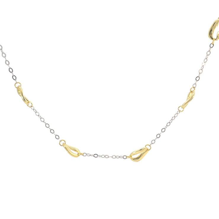 Jorge Revilla Bean Collection Two Tone Necklace