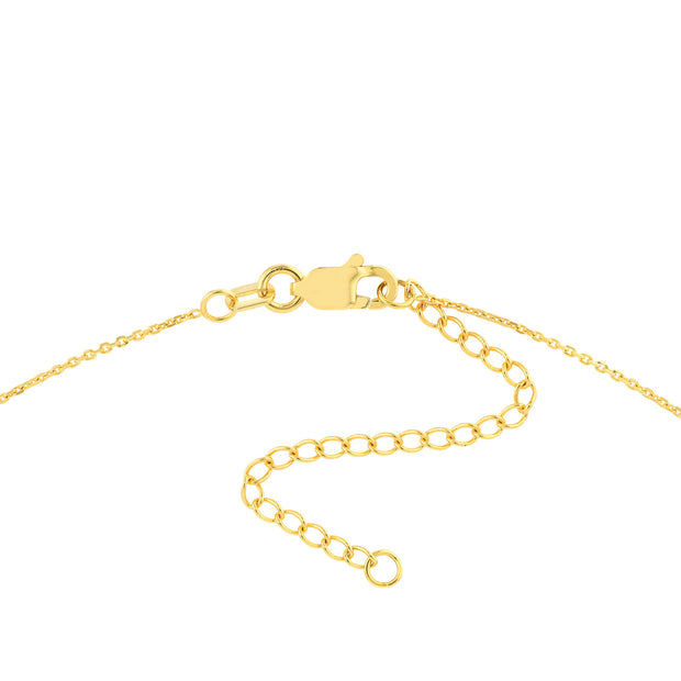 Diamond Trinity Door Knocker Necklace