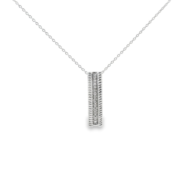 Sterling Silver Bar Pendant