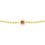 Ruby Bezel Bracelet