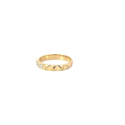 Yellow Modern Electrum Diamond Ring