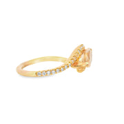 Morganite and Diamond Ring