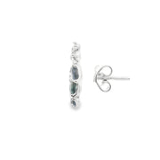 Blue and Green Sapphire and Diamond Climbers